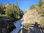 Torrey Creek running hard and fast with heavy runoff after a heavy winter.