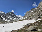 Heading towards Tarns Camp near the end of the Glacier Trail.