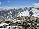 Looking back at the Gooseneck from the start of the summit ridge.