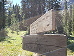 Trail to Lozier Lakes heads west just past Trail Creek Park.