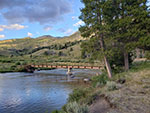 The first bridge over the Green River at the start of the hike.