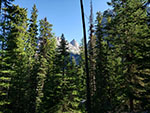 Stroud Peak from the start of the switchbacks up Trail Creek