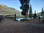 Intersection with a trail that returns to the north end of Lower Green River Lake from the other side.
