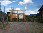 Sign and register marking the start of the Highline/Continental Divide trail.