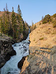 Waterfall above the bridge over Torrey Creek.