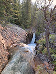 Looking down the creek from the first bridge over East Torrey Creek.