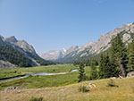 Last look at Gannett Peak from the north end of Floyd Wilson meadows.